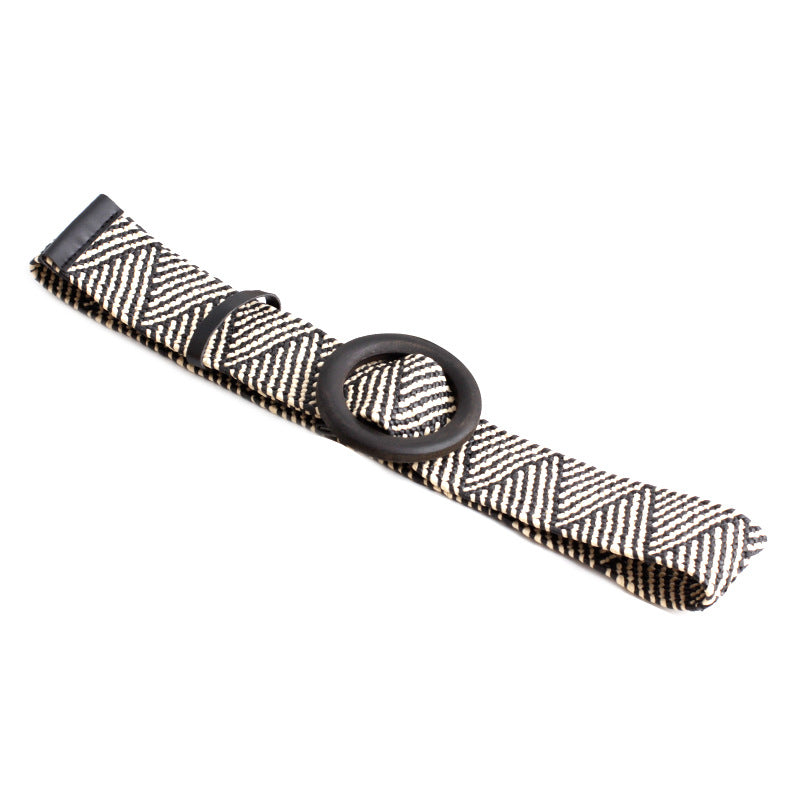 All-match stretch pants belt
