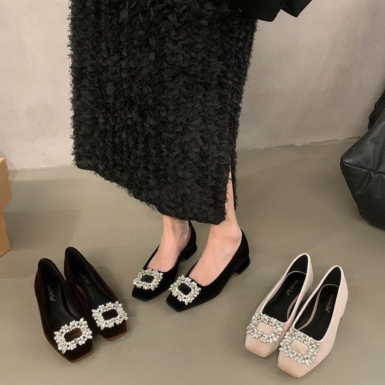 Sense Rhinestone Low-cut Gommino
