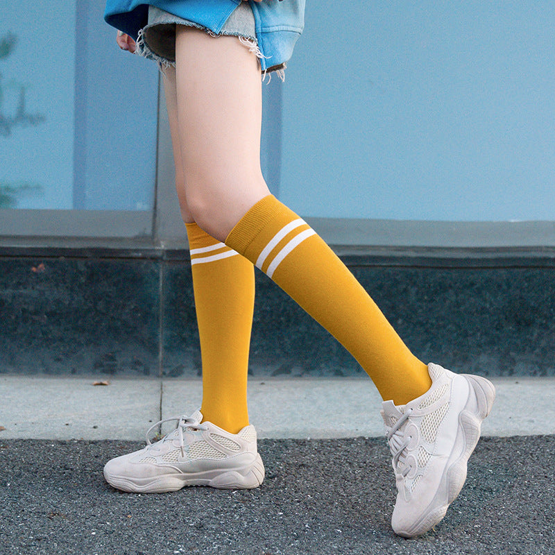 Women's calf cotton socks