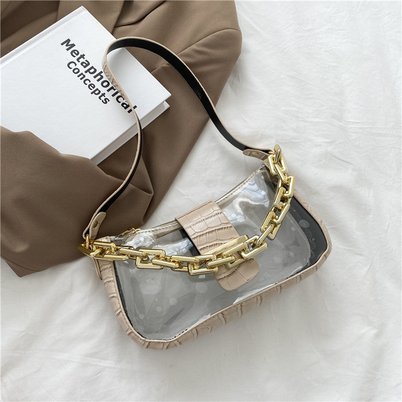 Korean Version Of Acrylic Chain Shoulder Armpit Bag