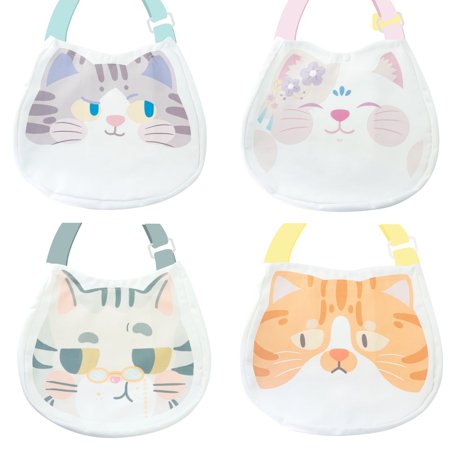Japanese Cute Cat Head Big Bag Messenger Female Bag
