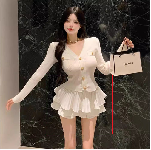 Classic Style White Pure Desire Slimming Hot Girl Suit