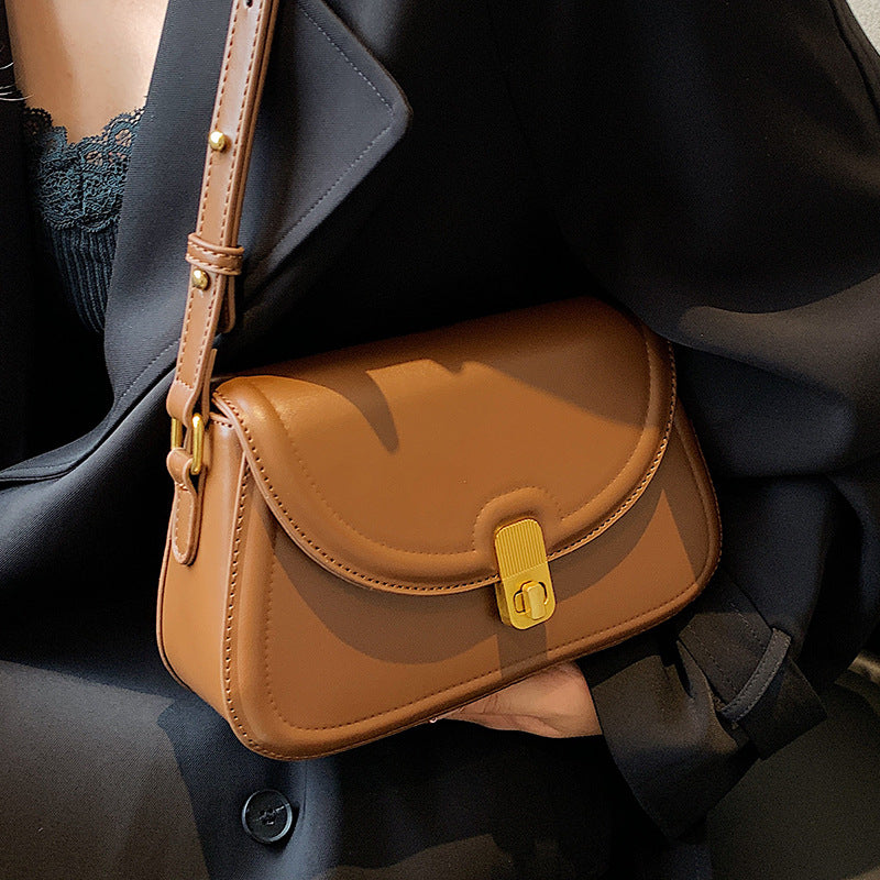 Women's Fashion Simple Solid Color Crossbody Bag