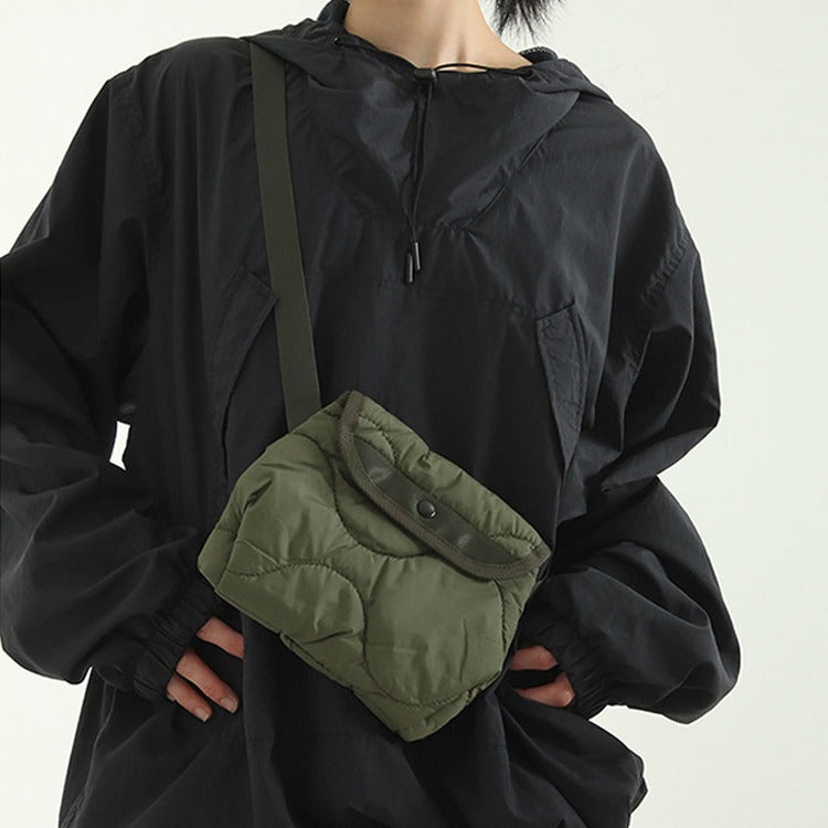 Korean Style Nylon Rhombus Crossbody Bag Casual