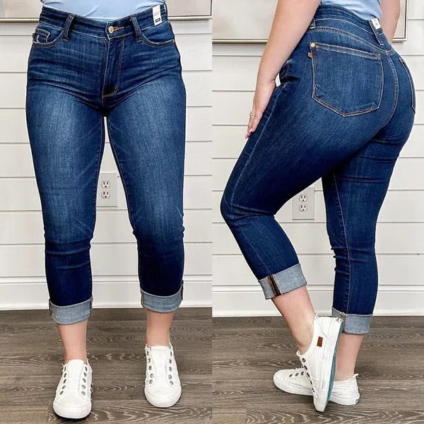 Skinny Jeans High Waist Slimming Stretch Belly Compression Butt-lift Underwear