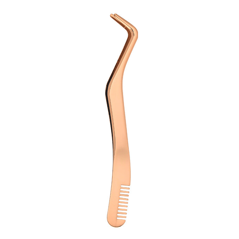 Eyelash With Comb Aid Metal Tweezers Beauty Tools