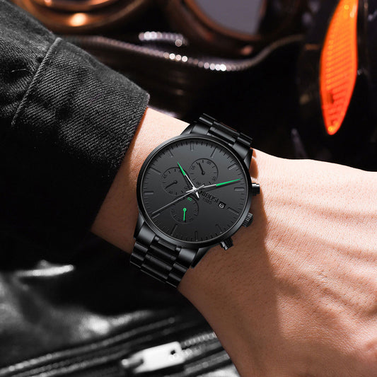 Herre Multi-funktionelt Anti-lysende Quartz Ur