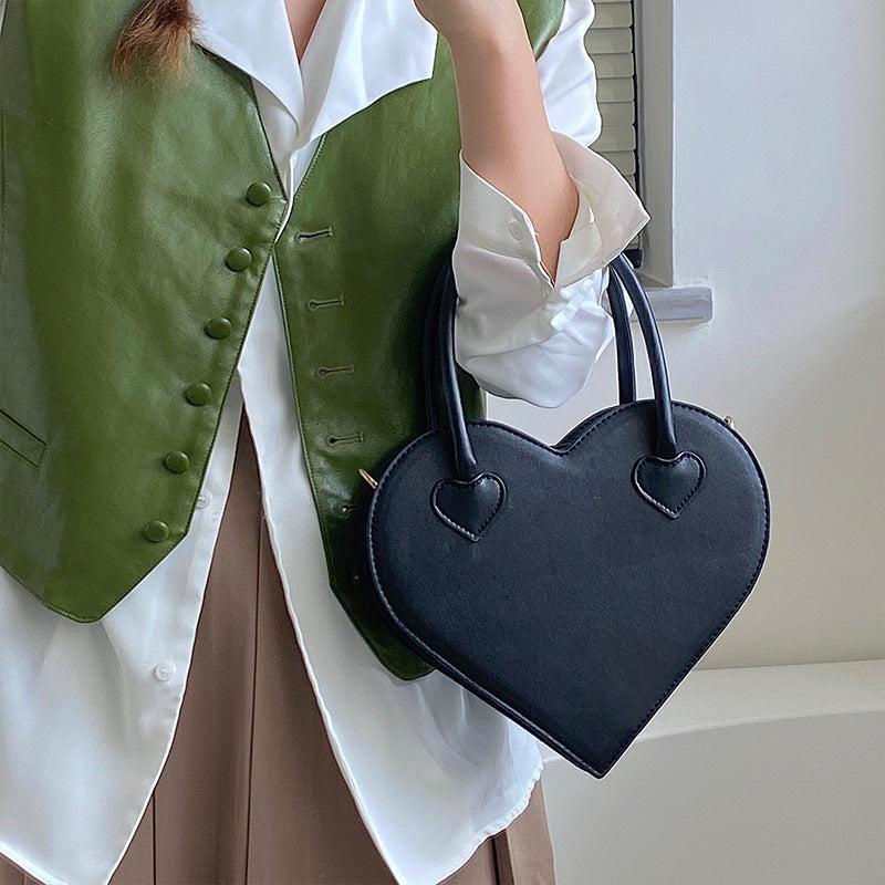 Simple Handbag Vintage Black Shoulder Crossbody Bag