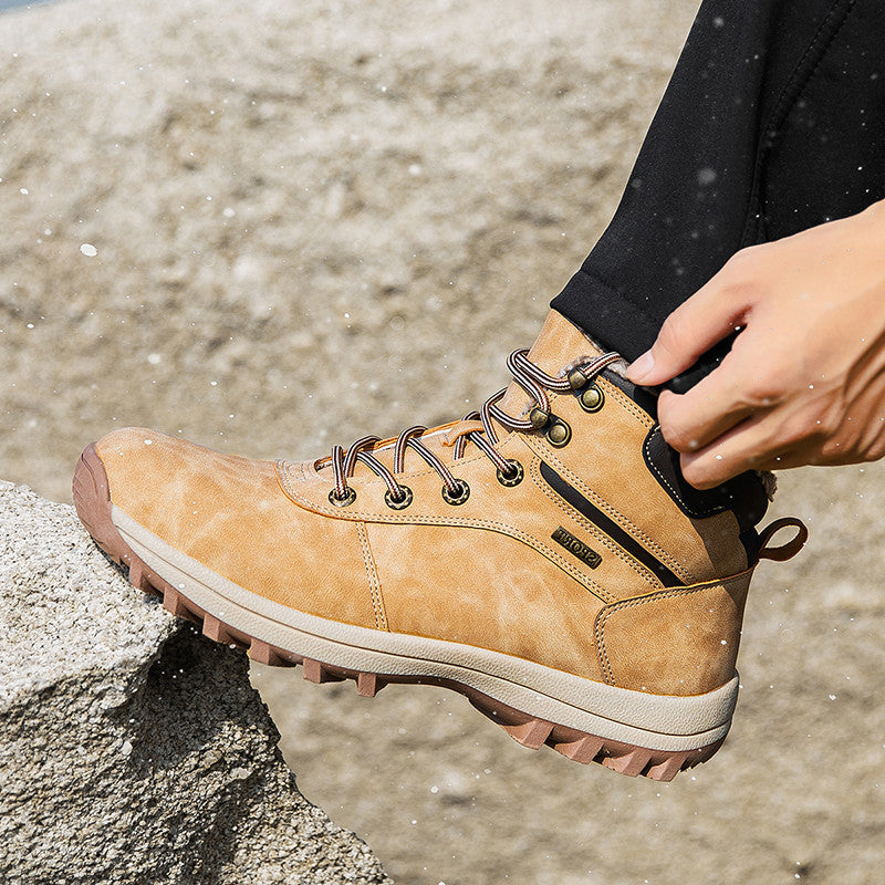 The New Autumn Winter Martin Boots Cross Border With Fleece