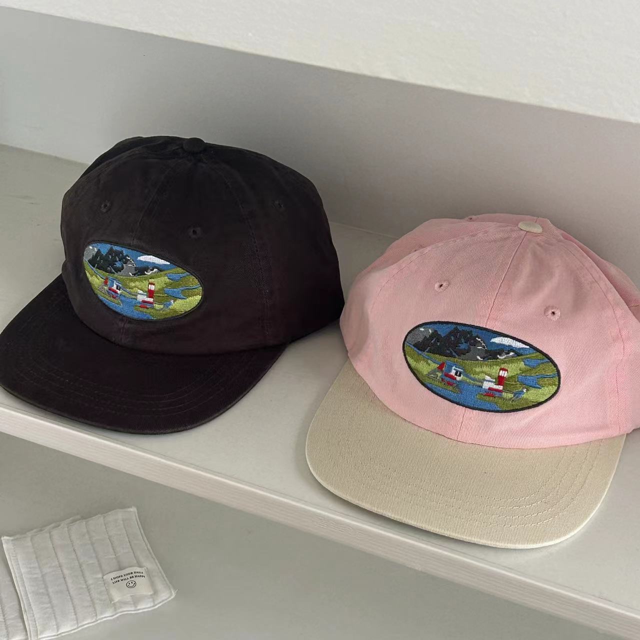 Men's And Women's Machine Embroidery Street Soft Top Baseball Hat