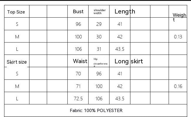 Women's Fashionable Jacquard Mesh Knitted Top Mini Skirt