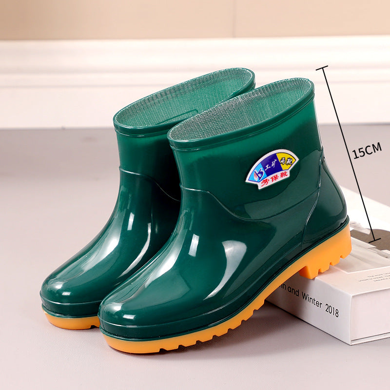 Ladies' Short Thermal Waterproof Non-slip Rain Boots