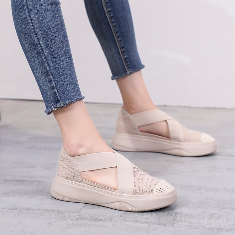 Summer Korean Style Thick-soled One-foot Lazy Casual Women's Shoes