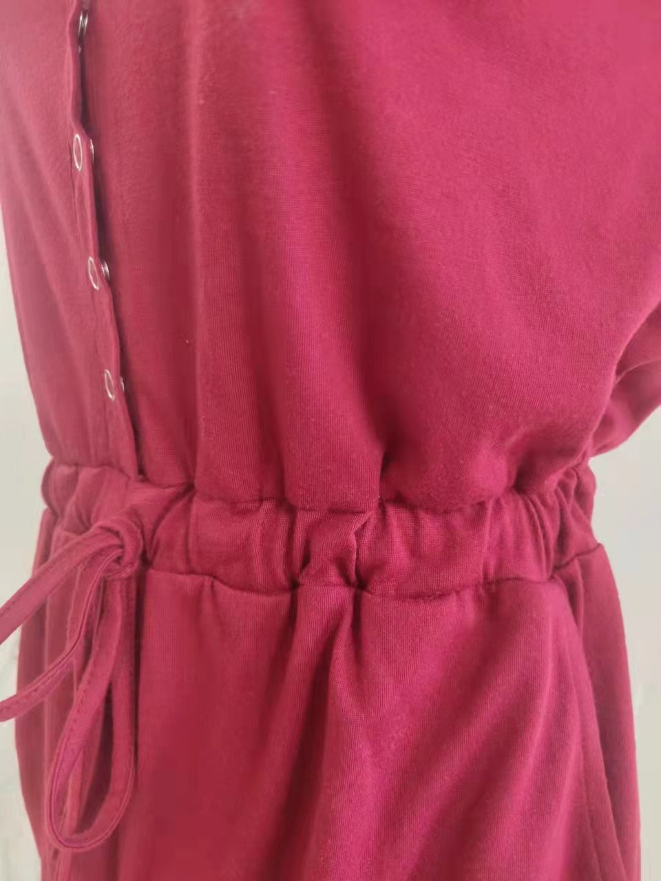 Casual Loose Fitting Wide Leg Shorts With Waistband And Tie Up
