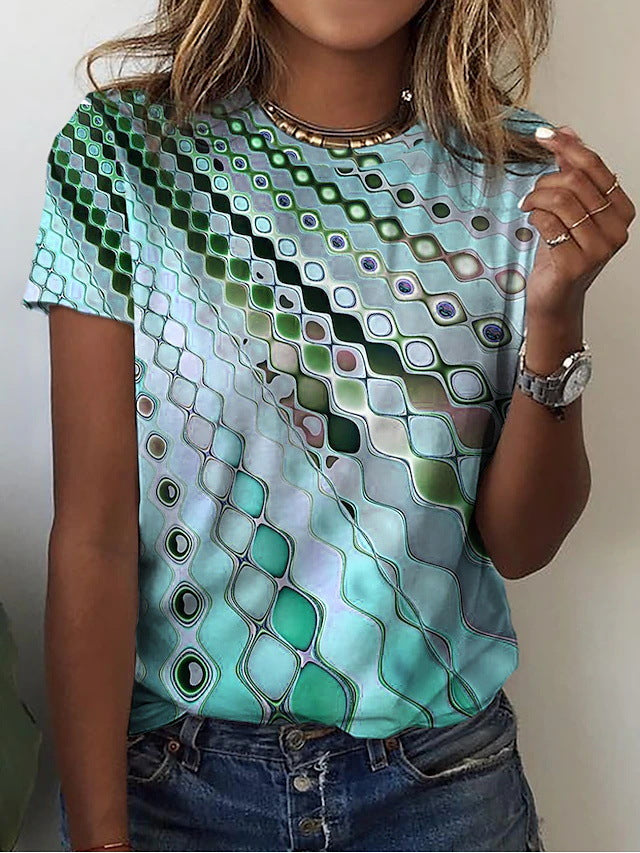 Summer Short-sleeved T-shirt For Women Loose Trendy