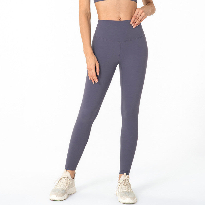 High-waisted Butt-lifting Sanded Fitness Pants
