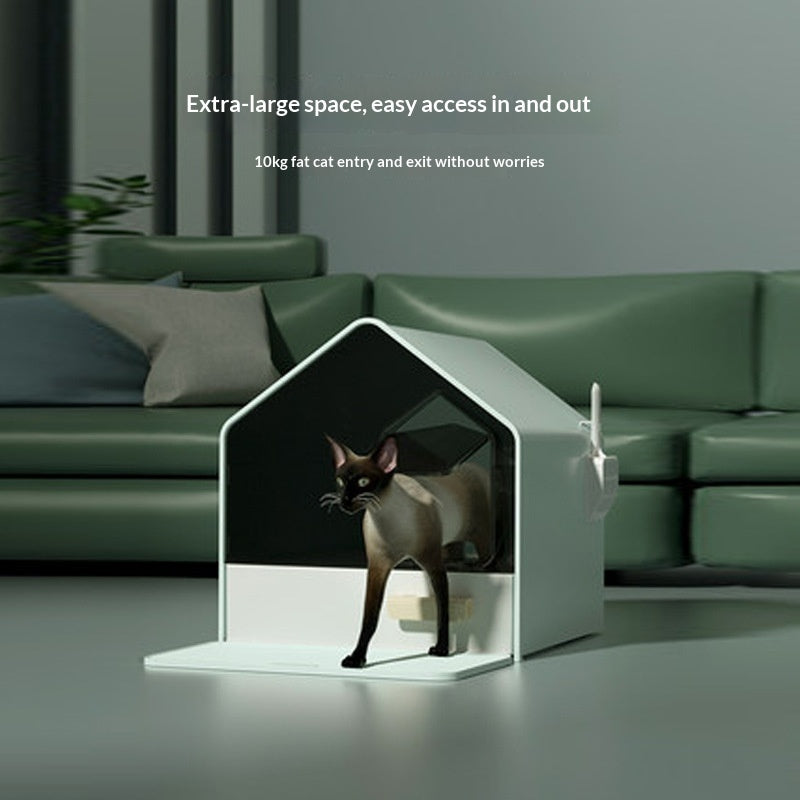 Drawer-style Fully Enclosed Cat Litter Box