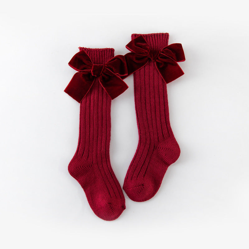 Primary School Growth Tube Cotton Socks Girls