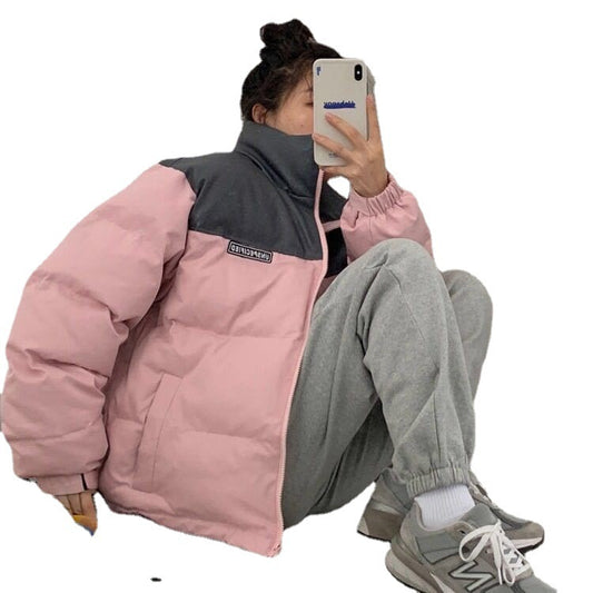Loose Student Short Cotton Coat Stand-up Collar Bread Jacket Trendy