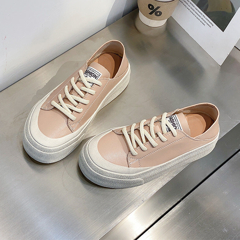 Thick-soled Flats Shoes Women Fashion Casual Soft Cozy Shoes For Students