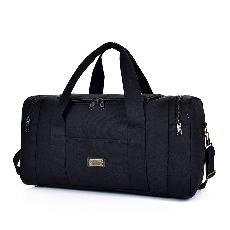 Encrypted Canvas Minimalism Large Capacity Long-distance Handbag
