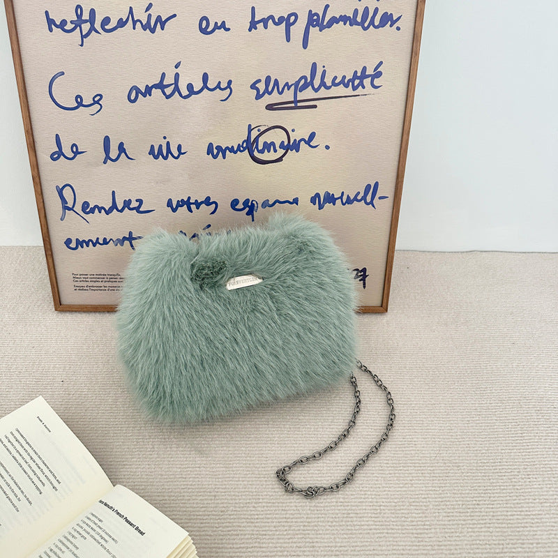 Plush Bag Women's Fashion Imitation Fox Fur