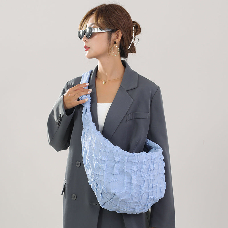 Mesh Female Cloud Bag Crossbody