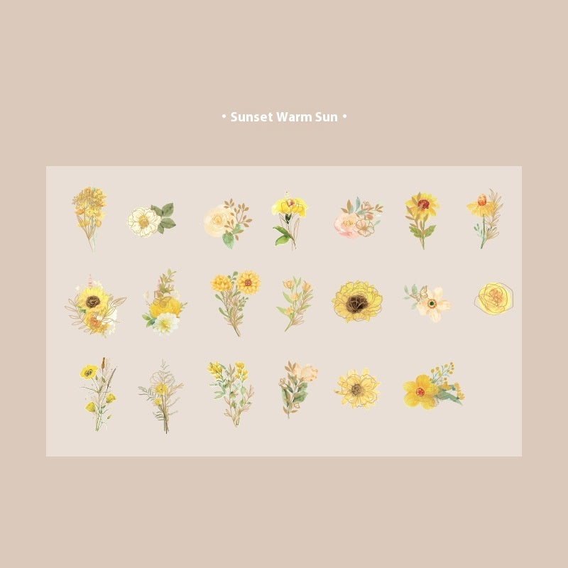 Plant Flowers Journal Decorative Source Material 40 Pieces