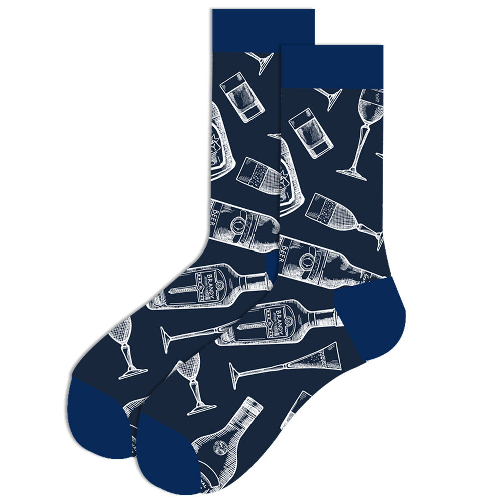 Geometric Fruit Women Socks Street Trend