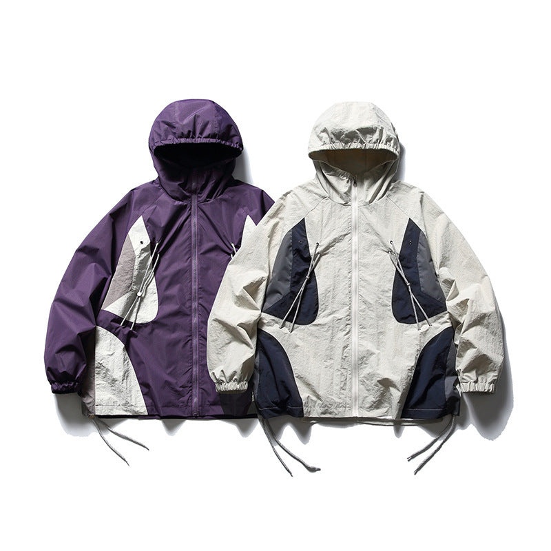 Men's Fashionable Color Contrast Japanese Retro Coat