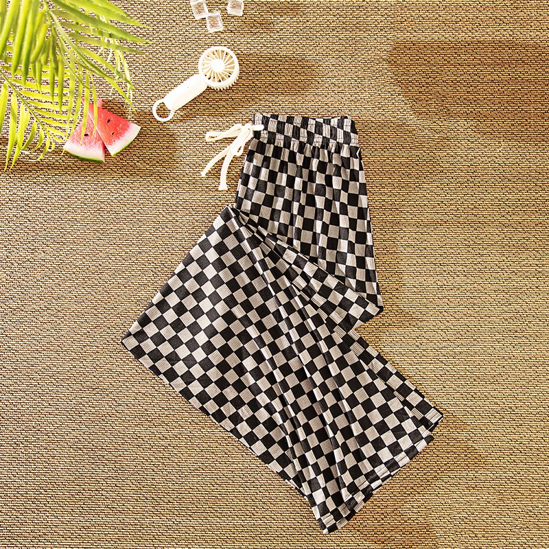 Summer Thin Section High Waist Drape Feeling Thin Dragging Mosquito-proof Pants