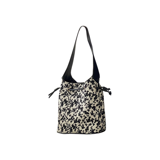 Retro Floral Bucket Bag Female Korean Casual Large-capacity Shoulder Bag Handbag