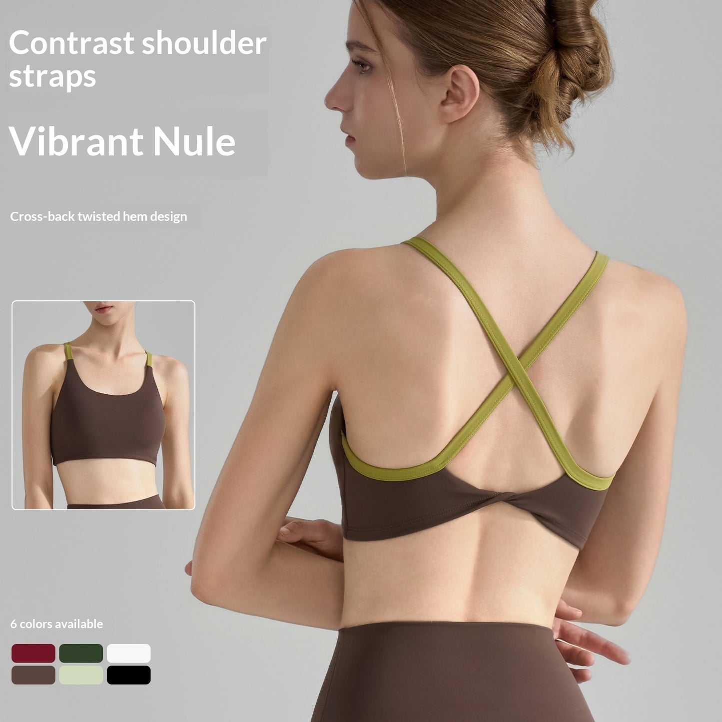 New Cross Back Short Fitness Shockproof Yoga Vest
