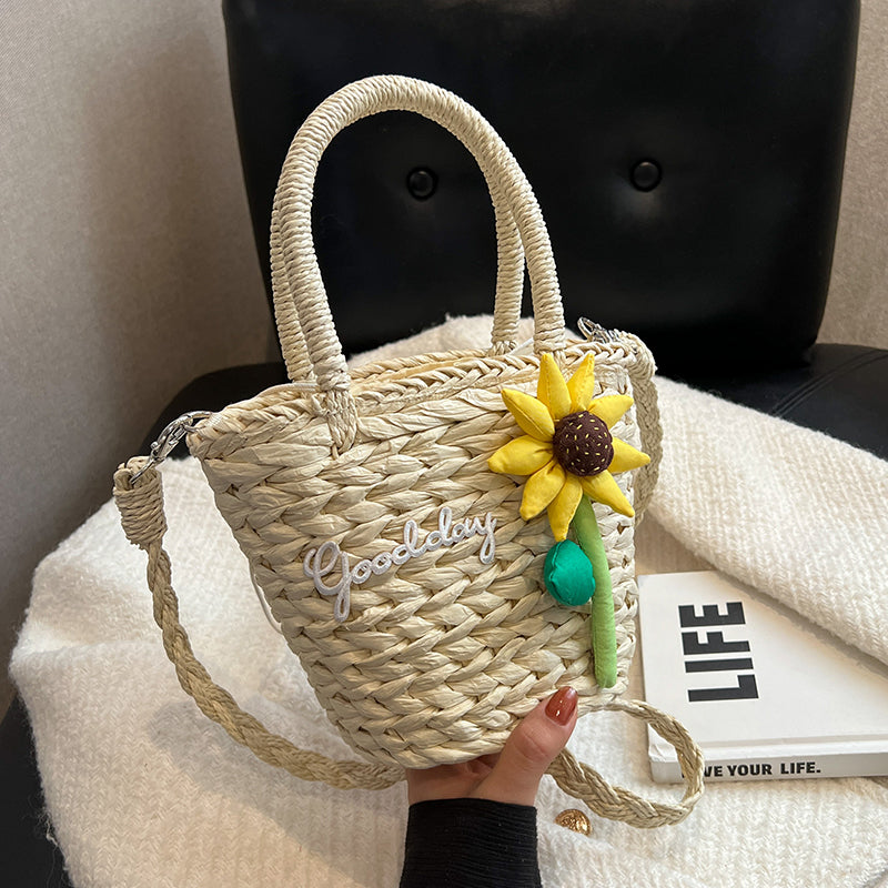 Niche Literary Casual Small Package Female Simple Weave