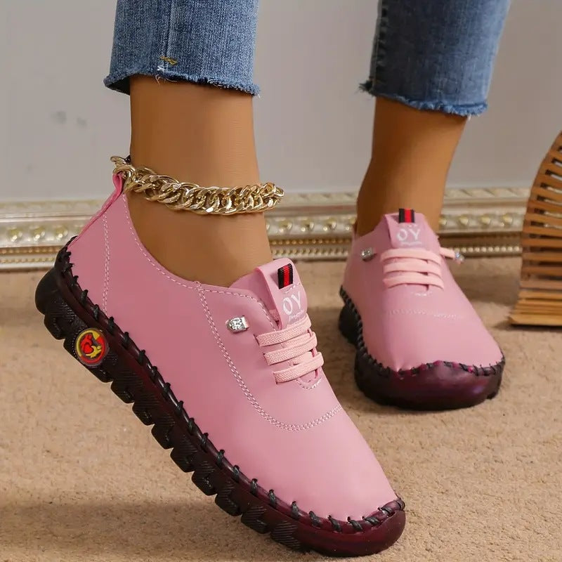 Women's Leather Handmade Beef Tendon Soft Sole Mother Shoes