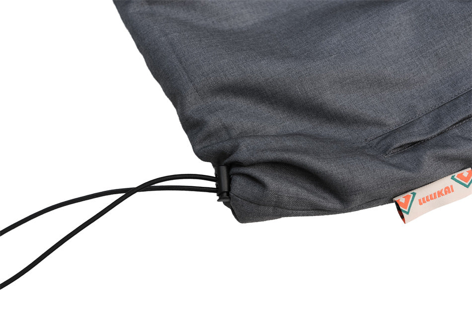 Stand Collar Detachable Loose Cotton Jacket