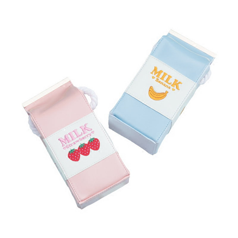 trawberry Milk Bag Super Cute Milk Box Embroidery Strawberry Banana Cool Messenger Bag Soft Sister Milk Bag