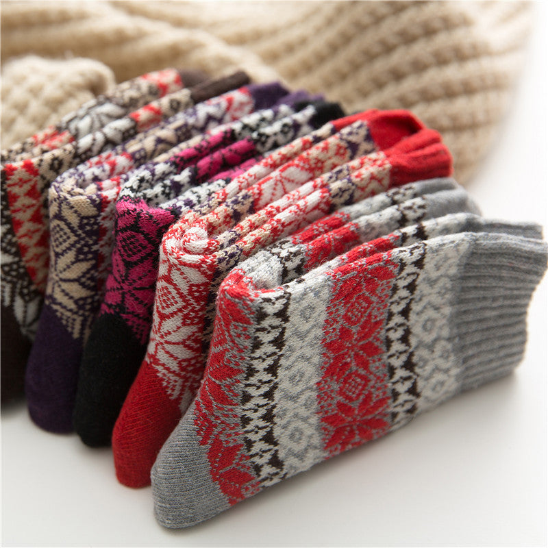 5Pairs Snow star anise stockings