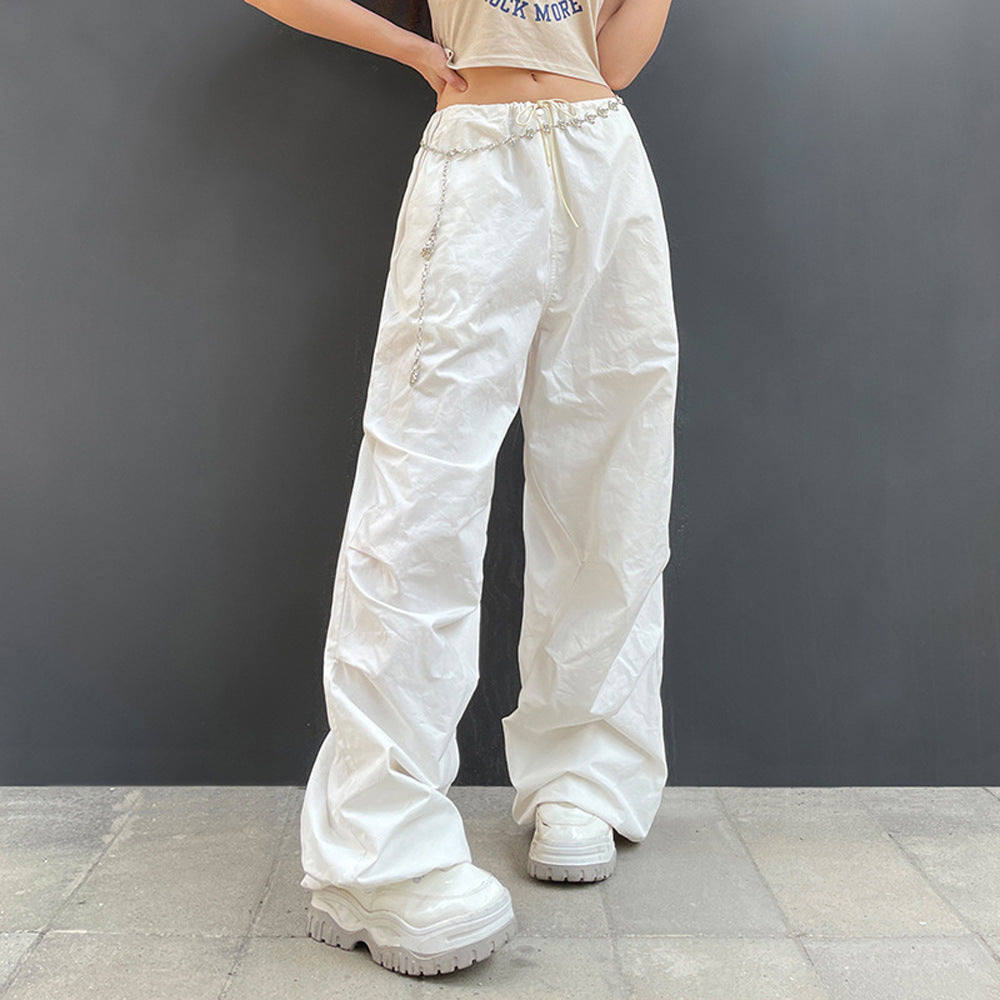 Loose Low Waist Casual Wide Leg Pants