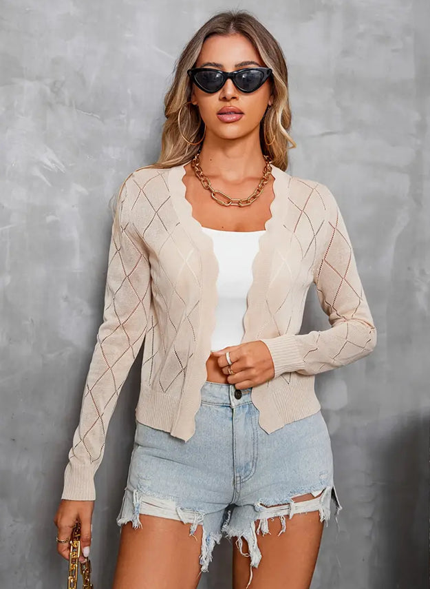 Cold-themed Cardigan Top