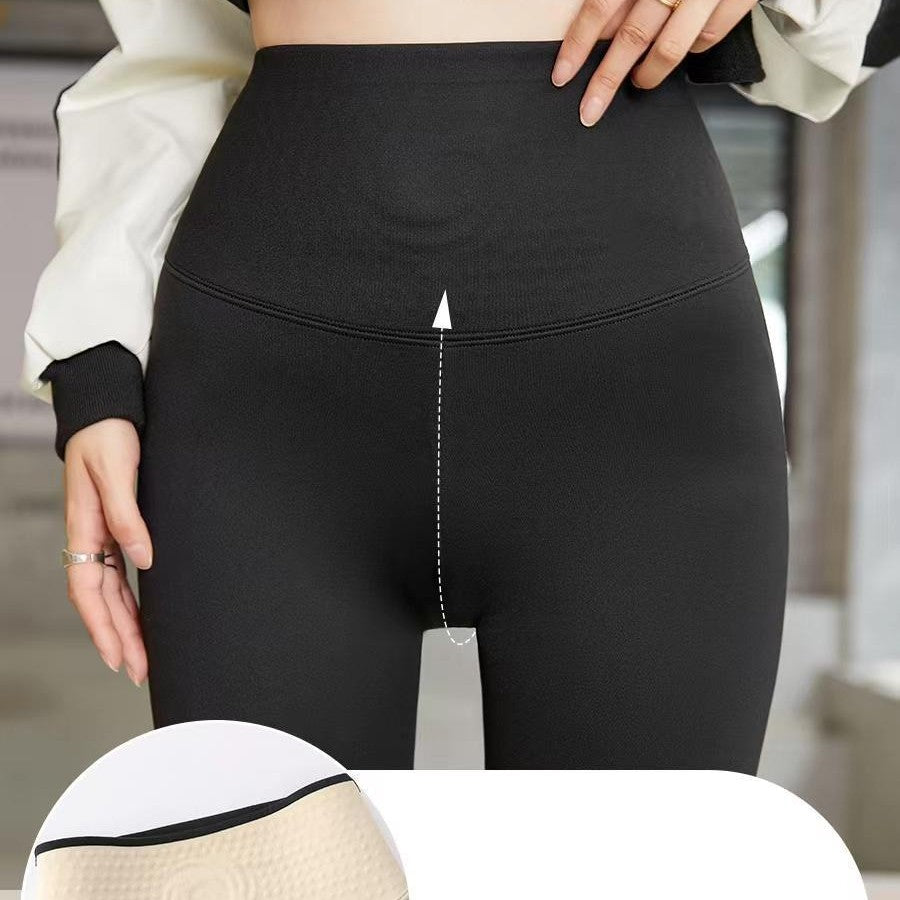 Fleeceforede Varme Mavestyrende Hofteløftende Leggings