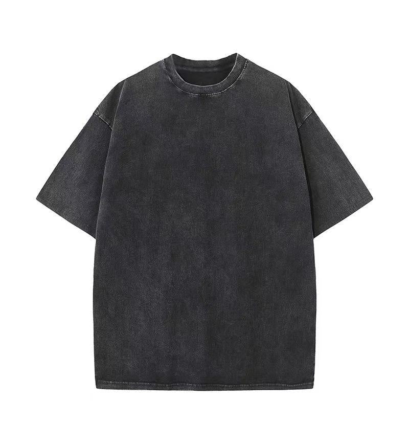 Washed Old Short-sleeved T-shirt For Men And Women