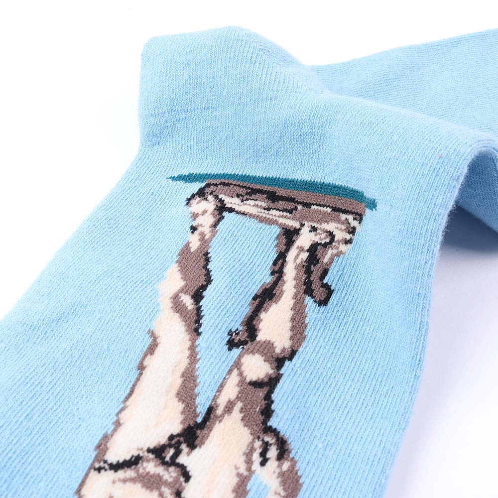 Men's Cotton Personality Creative Illustration Stockings
