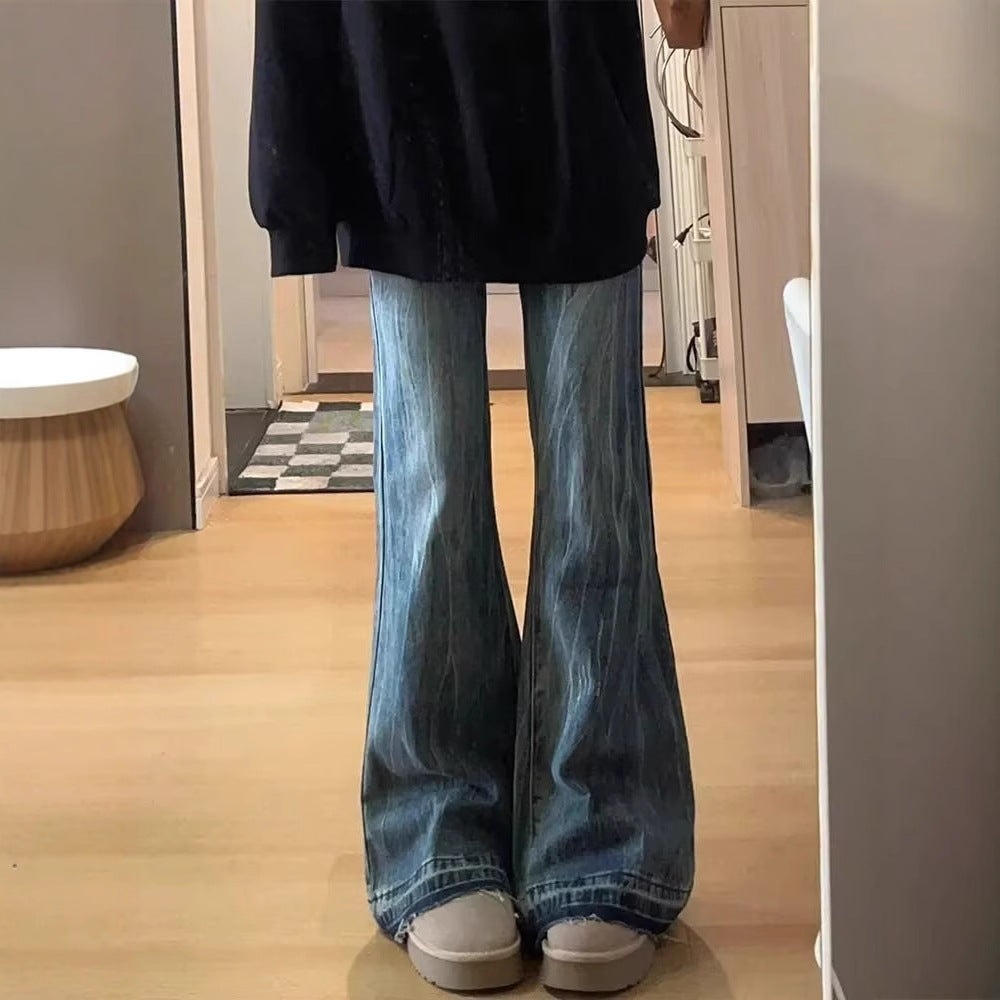 Chic Retro Bootcut Denim Jeans For Fall With A Premium Elevated Vibe