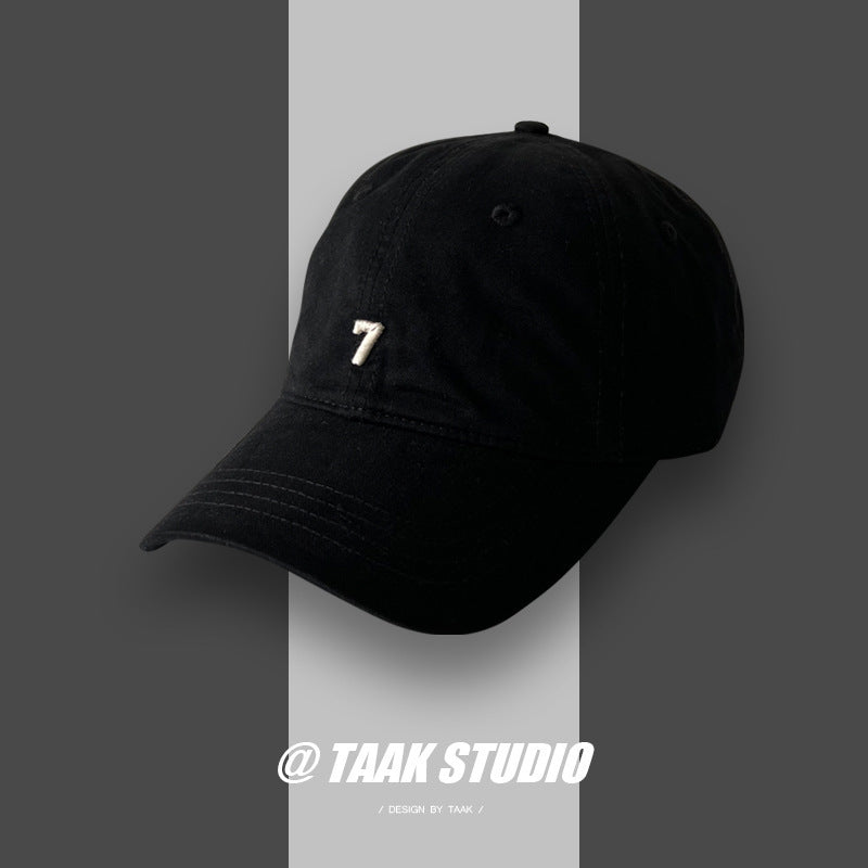 Trendy Digital 7 Embroidered Baseball Cap