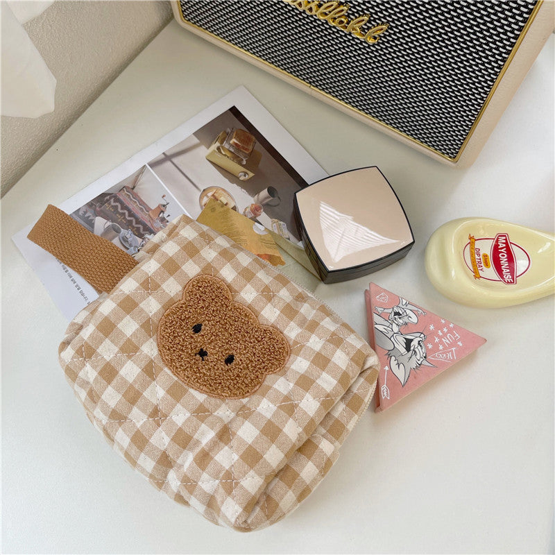 Cute Cartoon Bear Cosmetic Bag