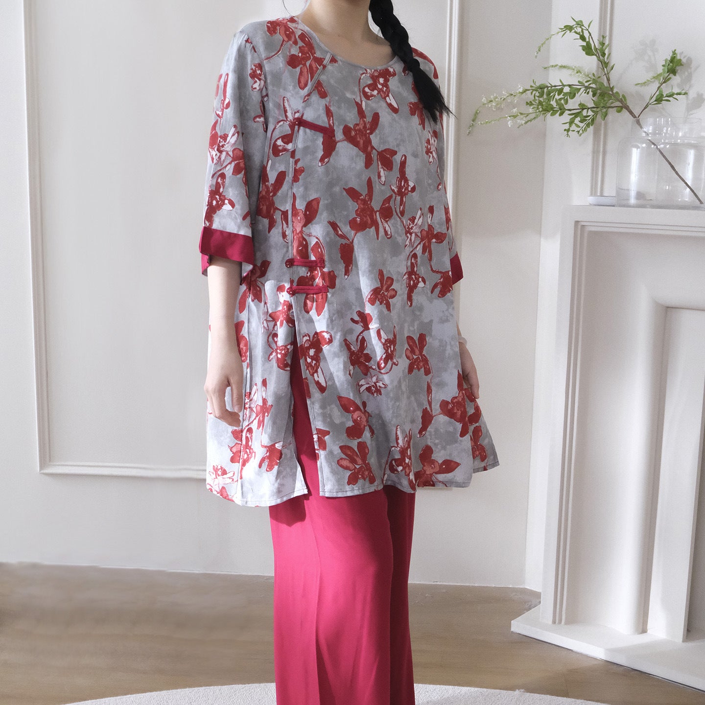 Can Be Worn Outside New National Style Poppin Pajamas Suit