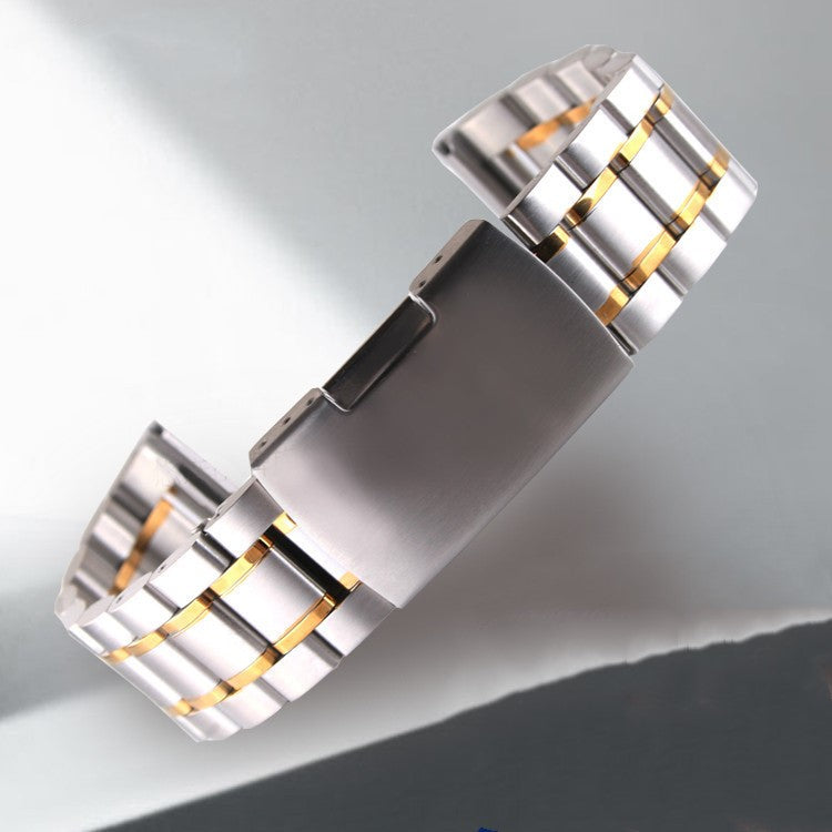 Five beads solid strap with butterfly edge snap buckle
