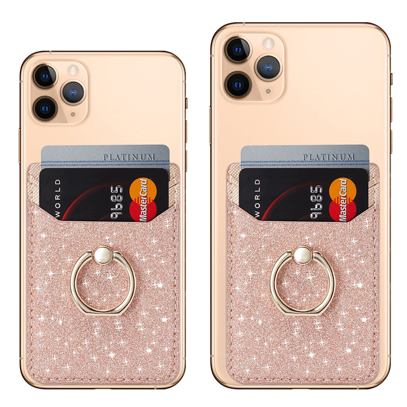 Phone back sticker card holder