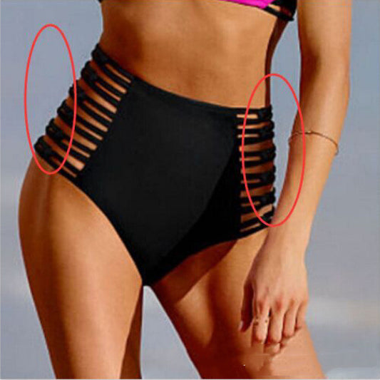Multi-rope Bikini High-waisted Swimming Trunks
